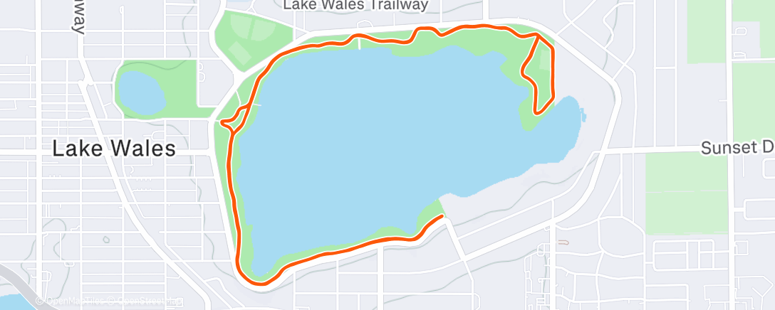 Map of the activity, Morning Run