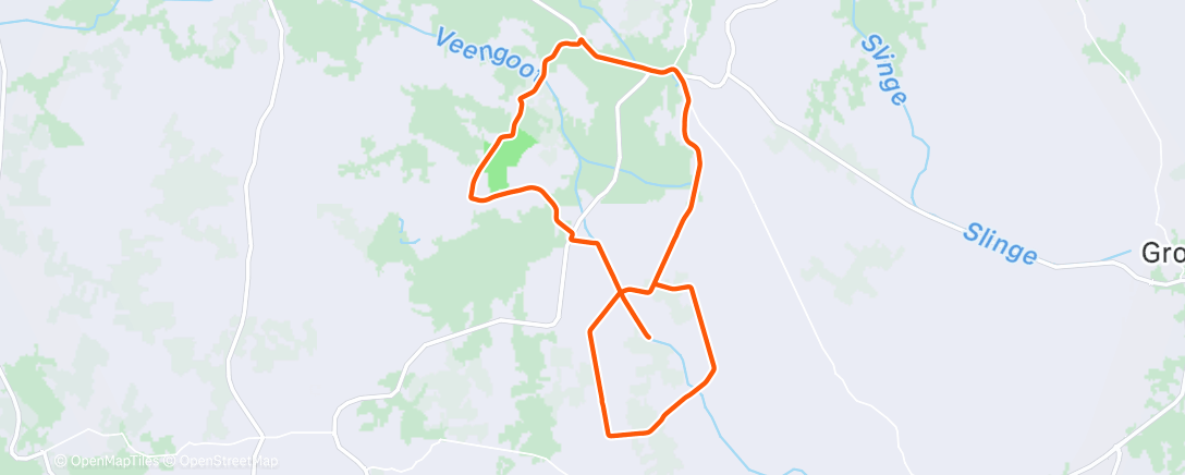 Map of the activity, Middagrit