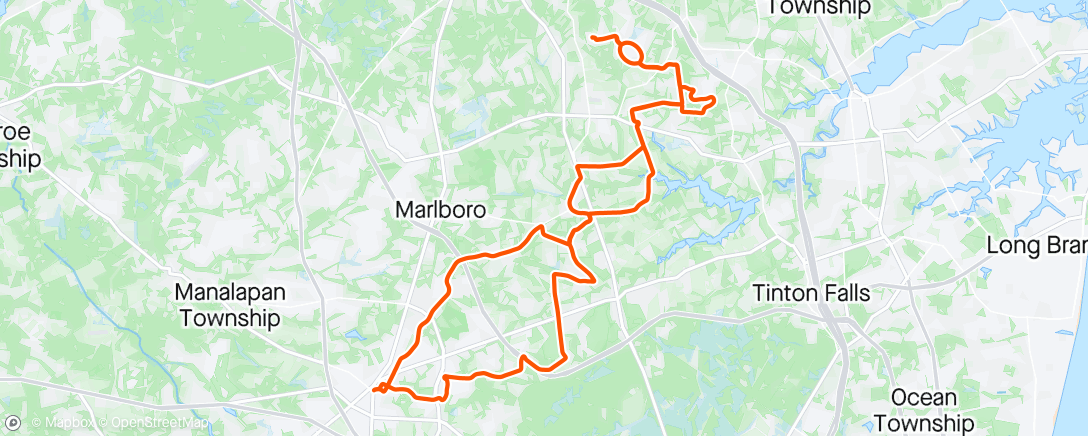 Map of the activity, Morning Ride