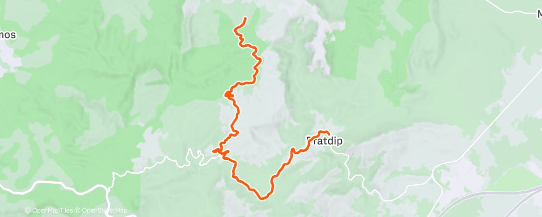 Map of the activity, Afternoon Ride