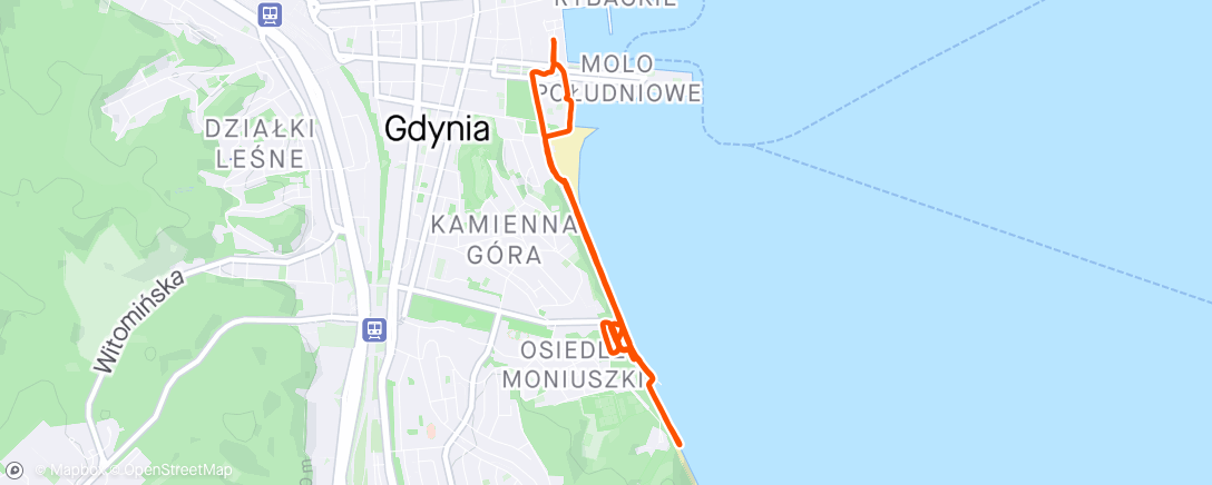 Kaart van de activiteit “Gdynia Parkrun”