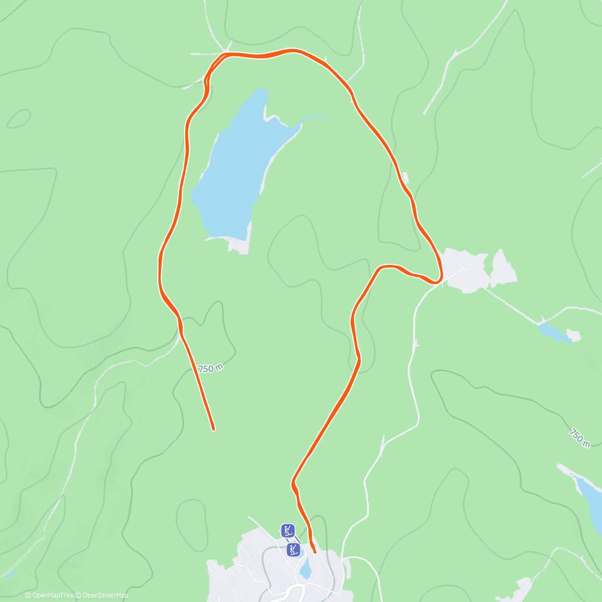 Map of the activity, Almost Finnish conditions in Bedrichov 😱 Minus 17 degrees in the morning. 🥶☀️