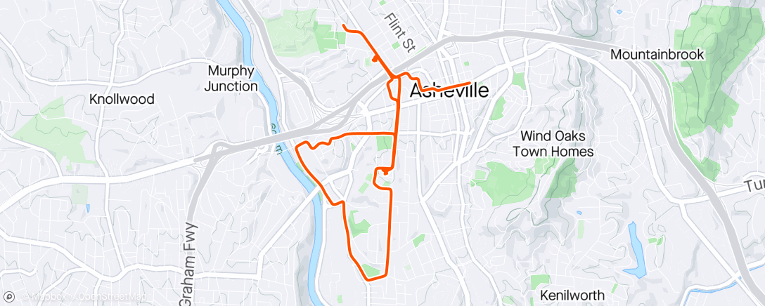 Map of the activity, Afternoon Commute