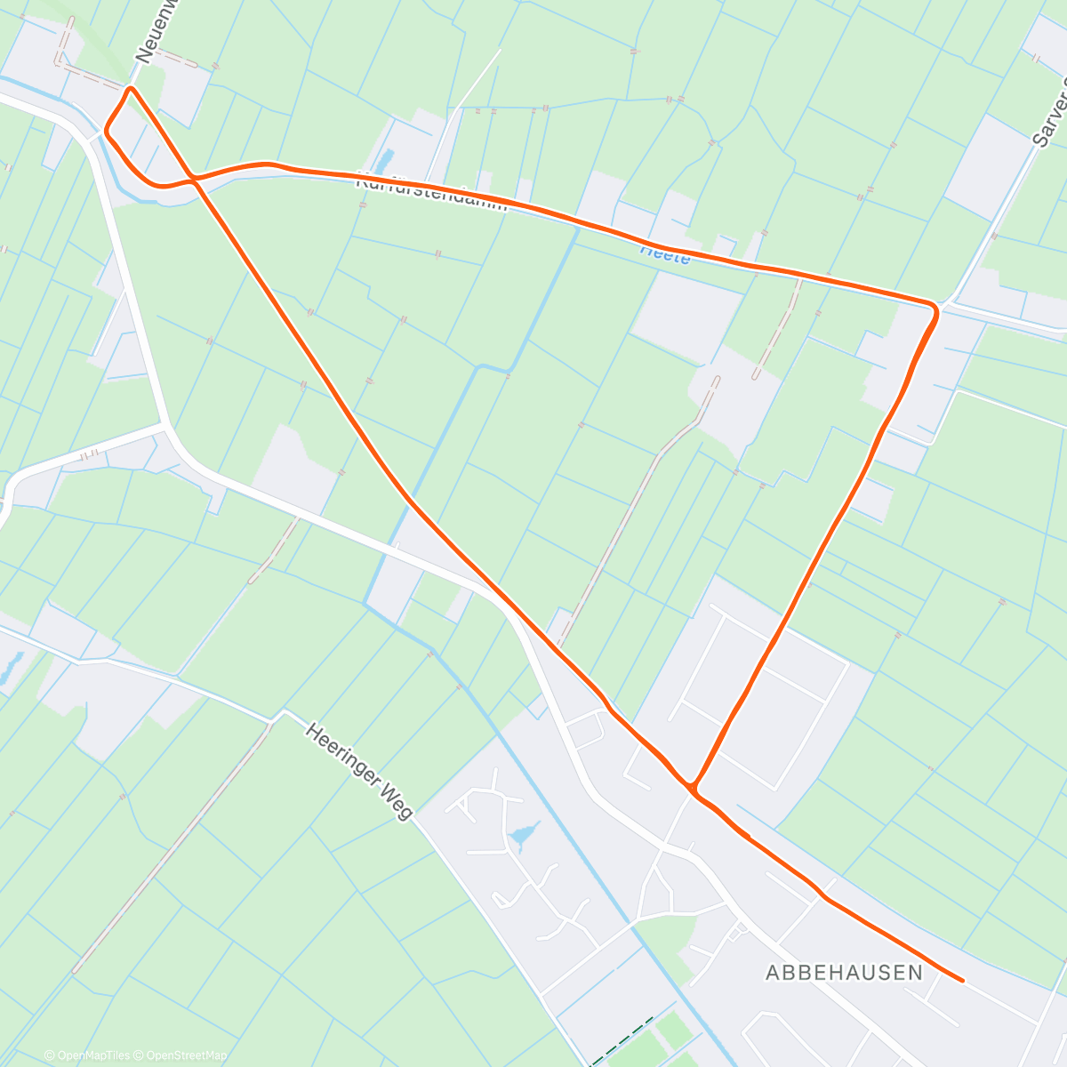 Карта физической активности (Silvesterlauf Lauf Nordenham 2025)