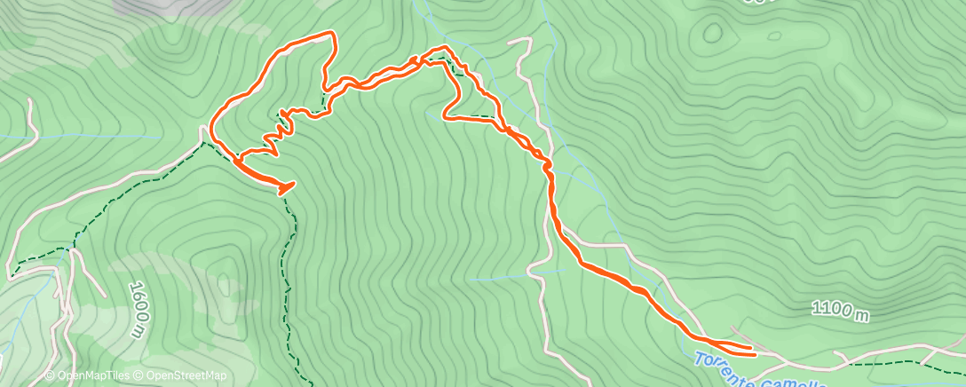 Map of the activity, Pernici in notturna... TdP!