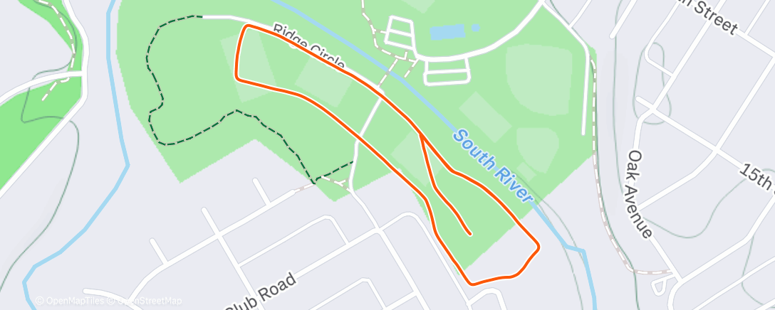 Map of the activity, Afternoon Nordic Ski