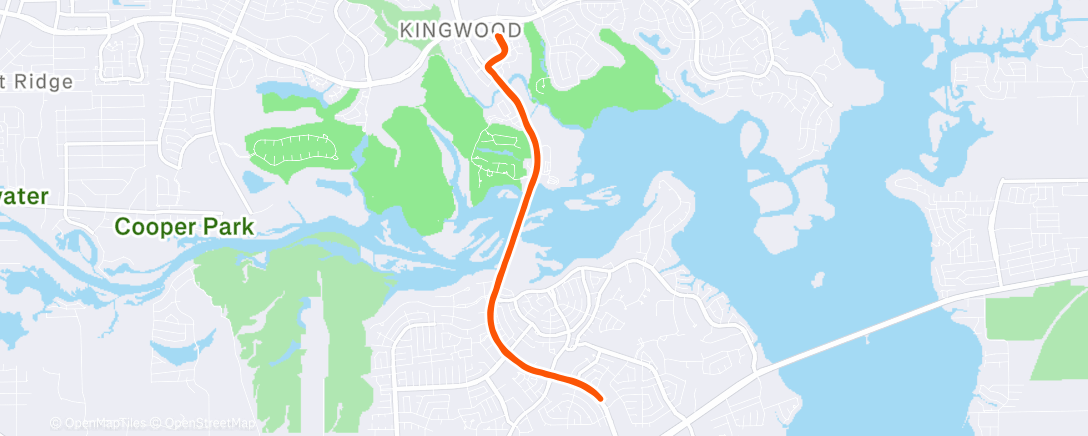 Map of the activity, Morning Run