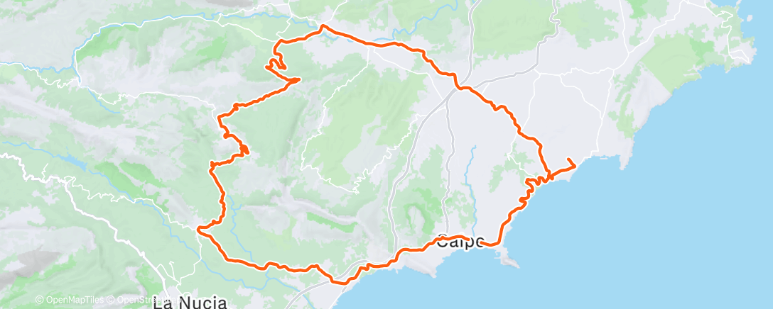 Map of the activity, Calpe 1.1