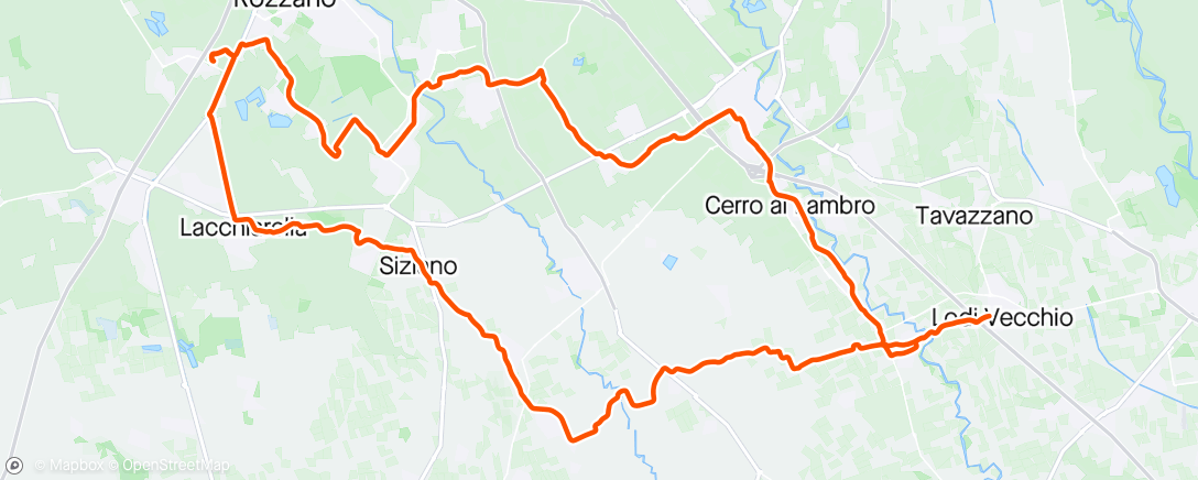 Map of the activity, Giro casalavoro
