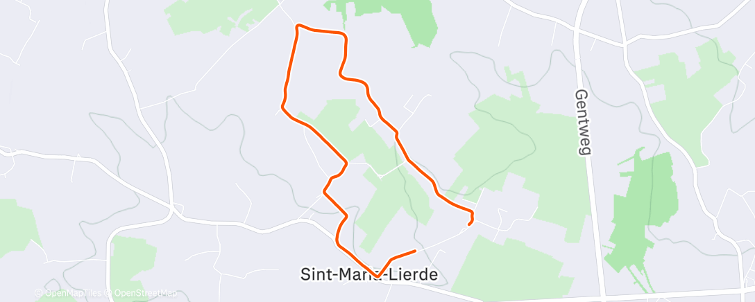 Map of the activity, Corsa pomeridiana