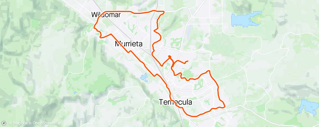 Map of the activity, First Jax Murrieta ride since 2017