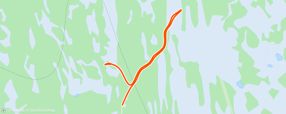 Map of the activity, Afternoon Run