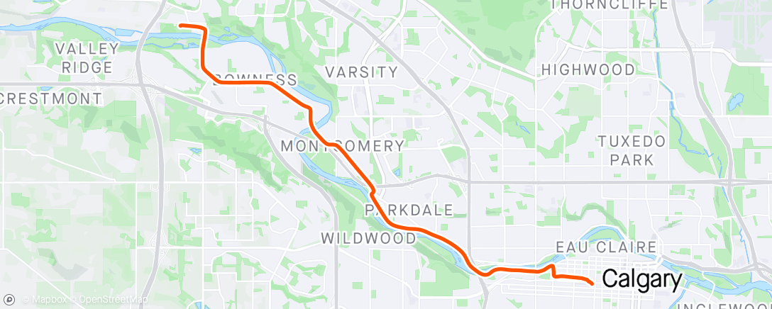 Map of the activity, Morning Ride