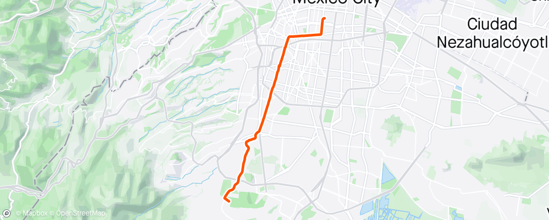 Mappa dell'attività Vuelta ciclista matutina
