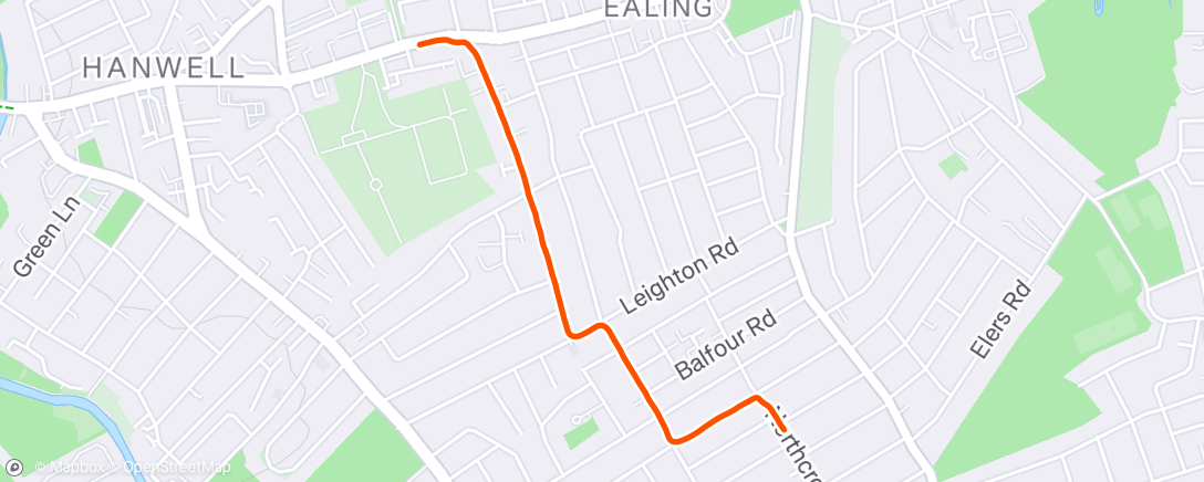 Map of the activity, Lunch Run