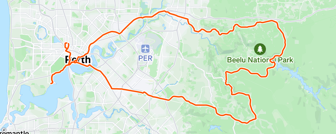 Map of the activity, Morning Ride