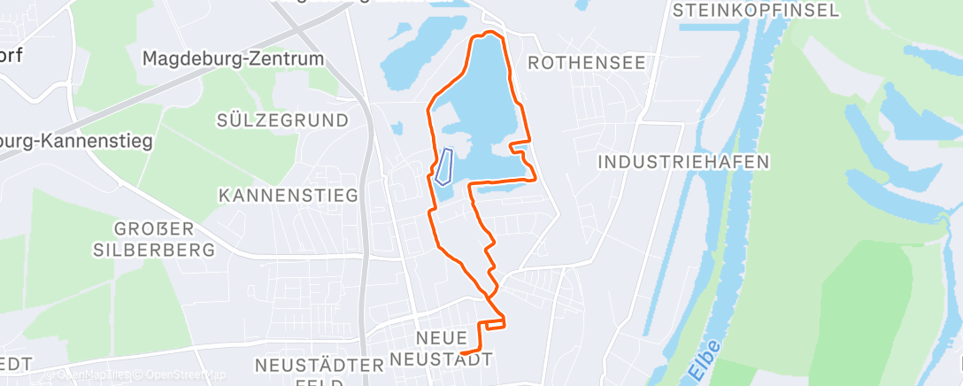 Map of the activity, Spaziergang am Morgen