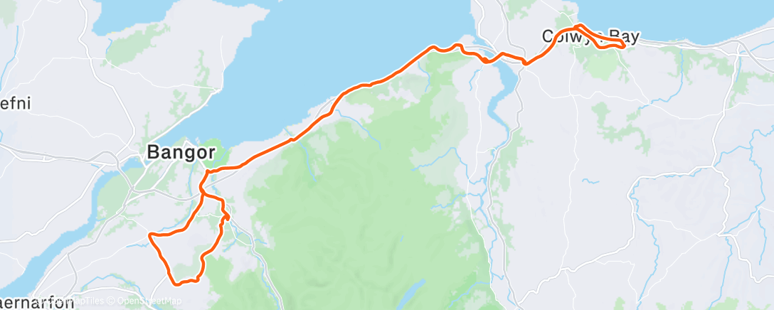 Map of the activity, Making the most of a dry evening. 👌🏽