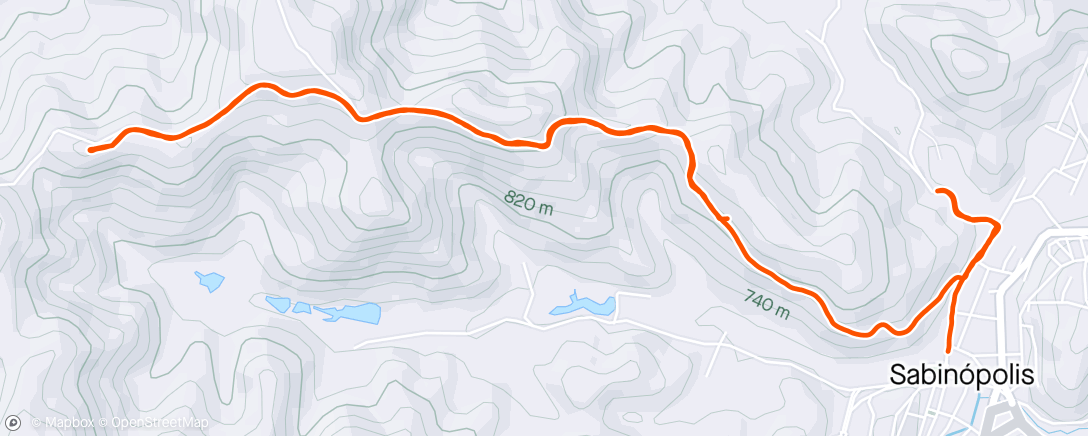Карта физической активности (Trail run matinal)