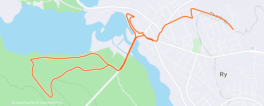 Map of the activity, Social Run