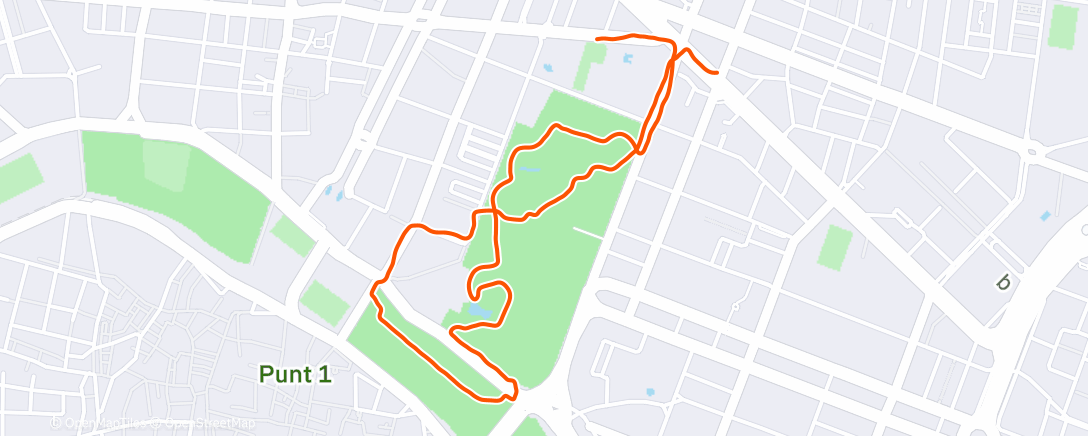 Map of the activity, Ochtend(shakeout)loop