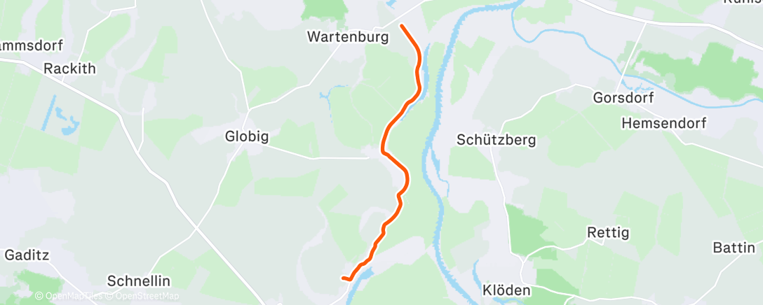 Карта физической активности (Lauf am Nachmittag)