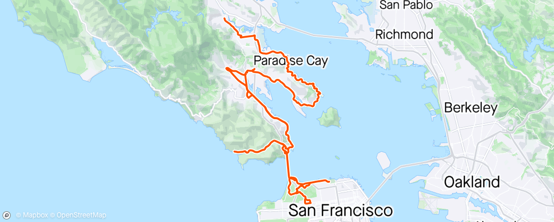 Mapa da atividade, Fixie Tourist
