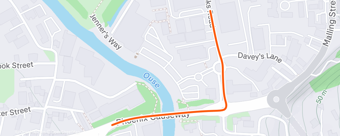 Map of the activity, Lewes Skatepark