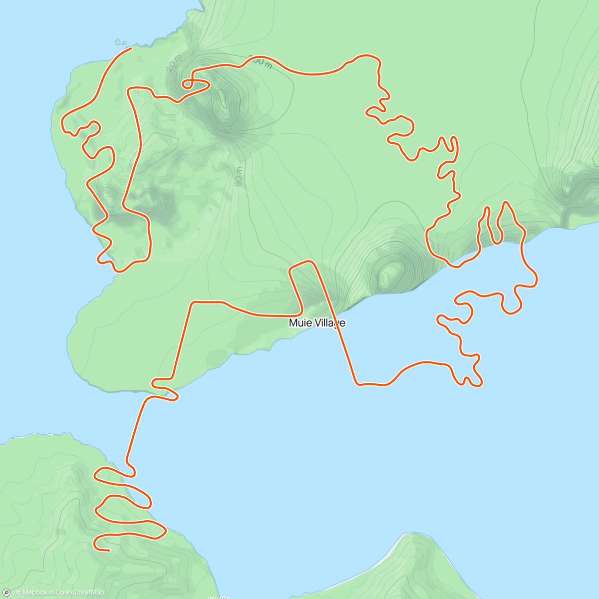 Map of the activity, Zwift - ankle rehab 3x10min in Watopia