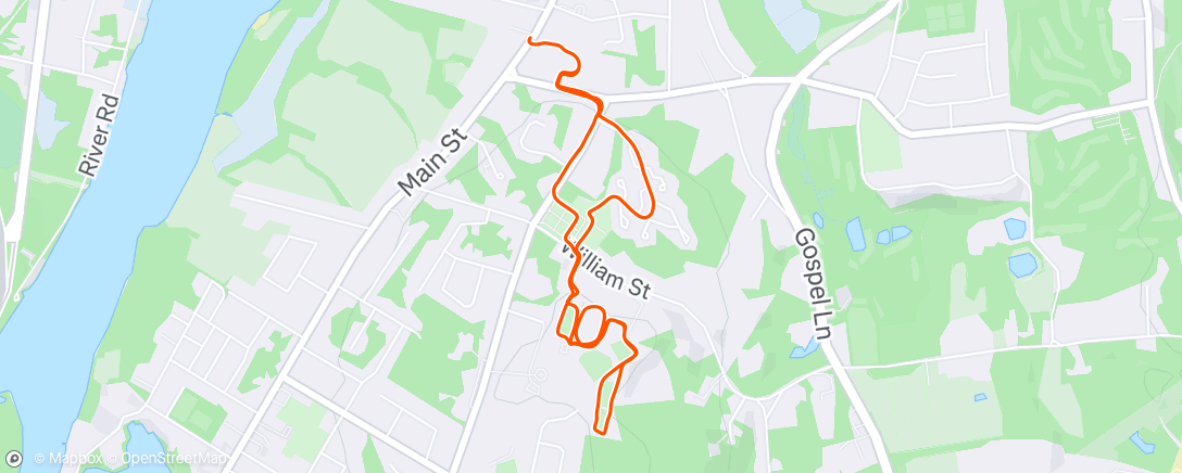 Map of the activity, Afternoon Hike