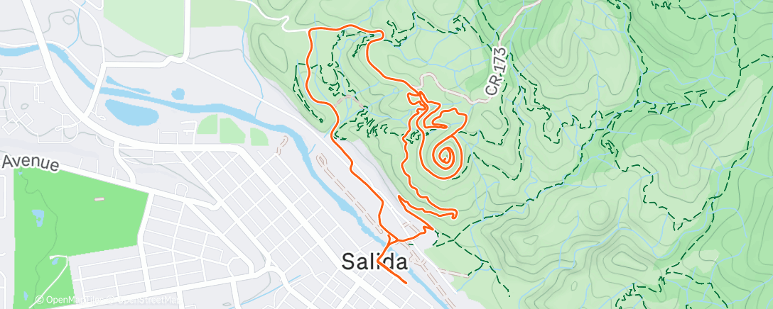 Map of the activity, Wednesday crew