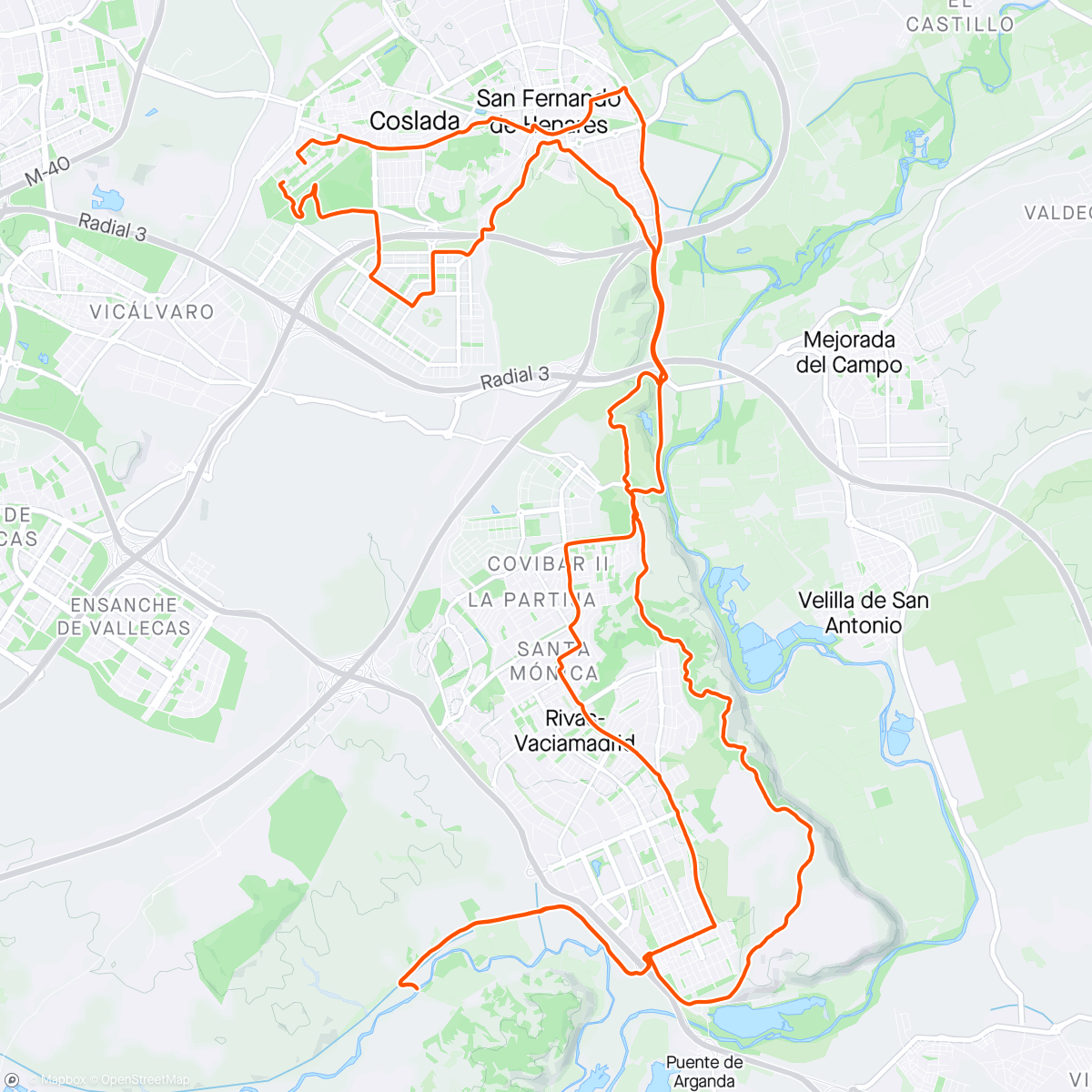 Map of the activity, JUERNES BIKE