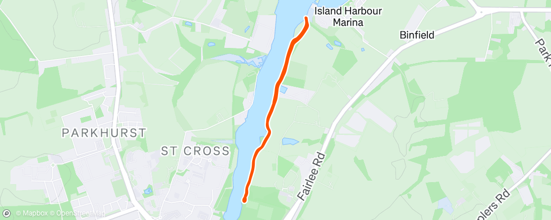 Map of the activity, Morning Trail Run