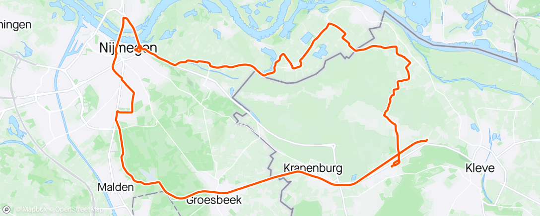 Map of the activity, SVD Gravel-Fahrt am Morgen