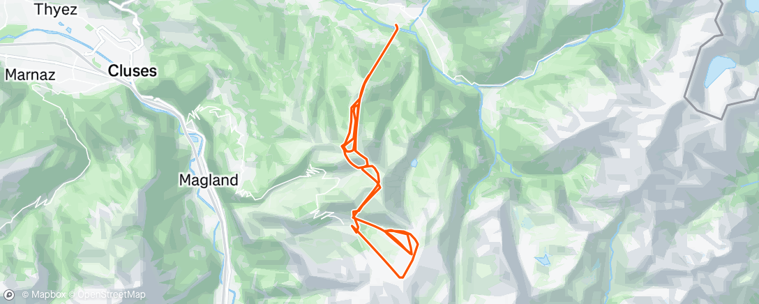 アクティビティ「Morning Alpine Ski」の地図