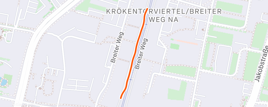 Map of the activity, Spaziergang am Nachmittag