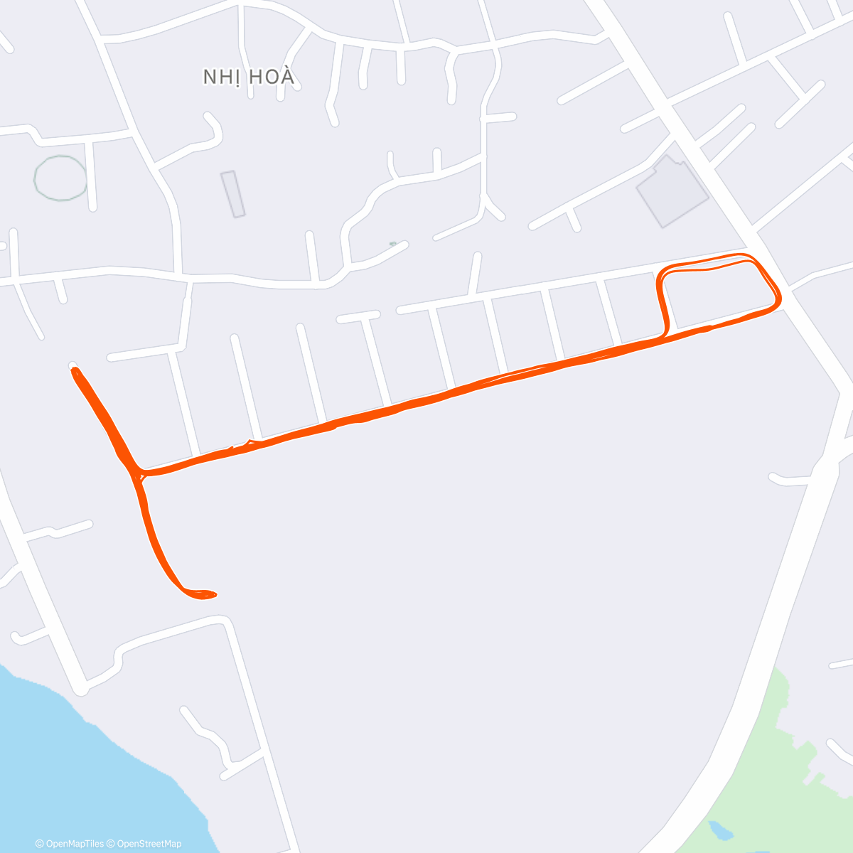 Map of the activity, Morning Run