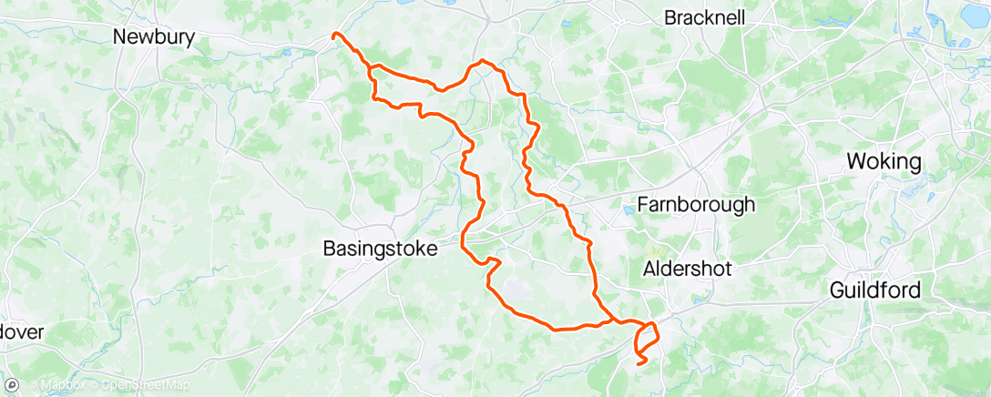 Map of the activity, FRC Group Ride