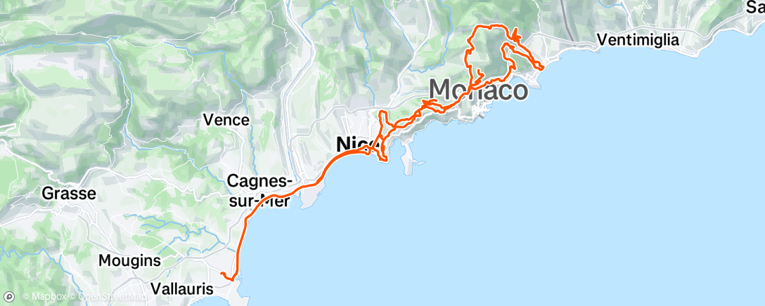 Mappa dell'attività Sortie vélo le matin