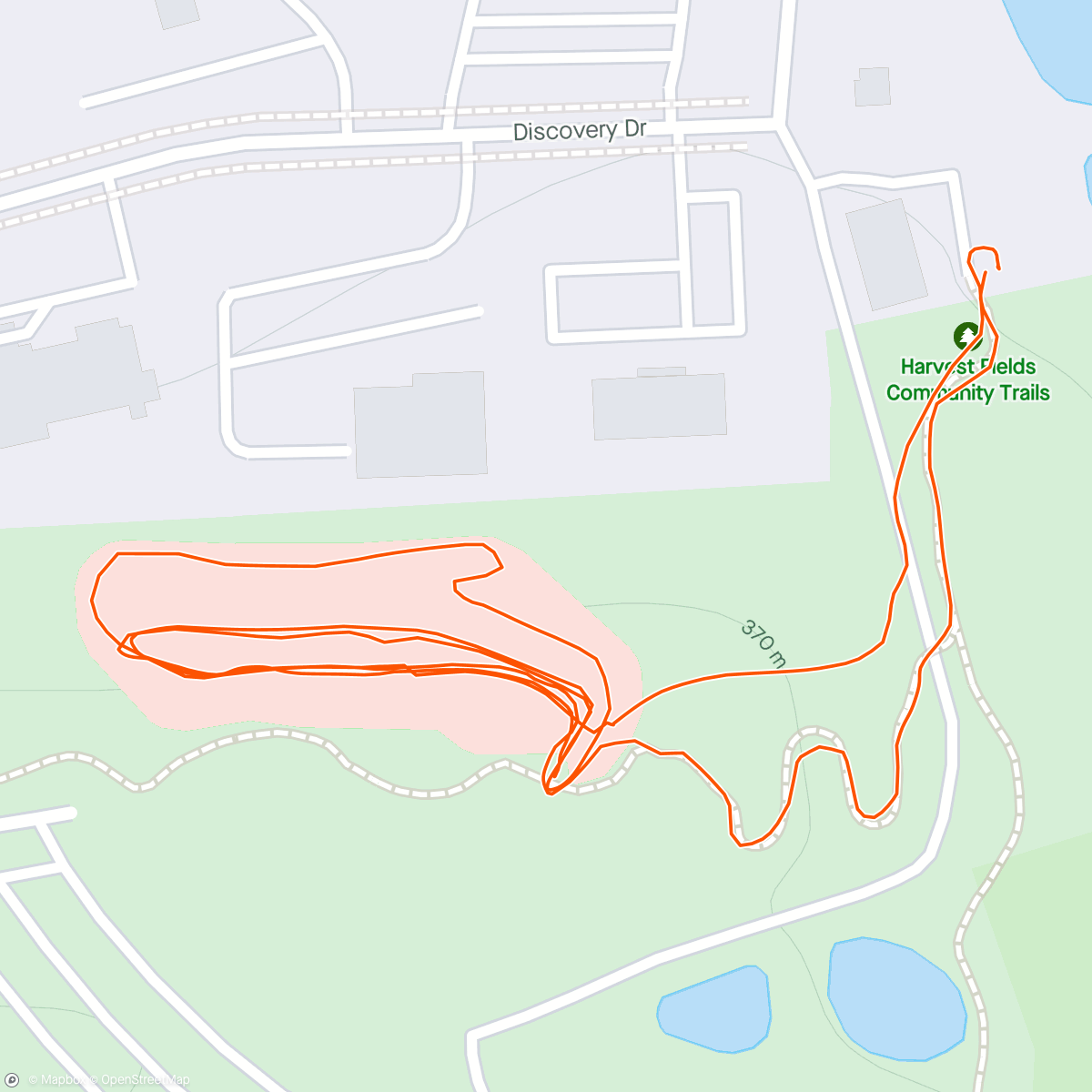 Map of the activity, Stop #3 and I think I broke a headset bearing on the first run😞