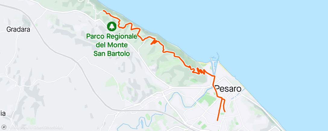 「Giro serale」活動的地圖