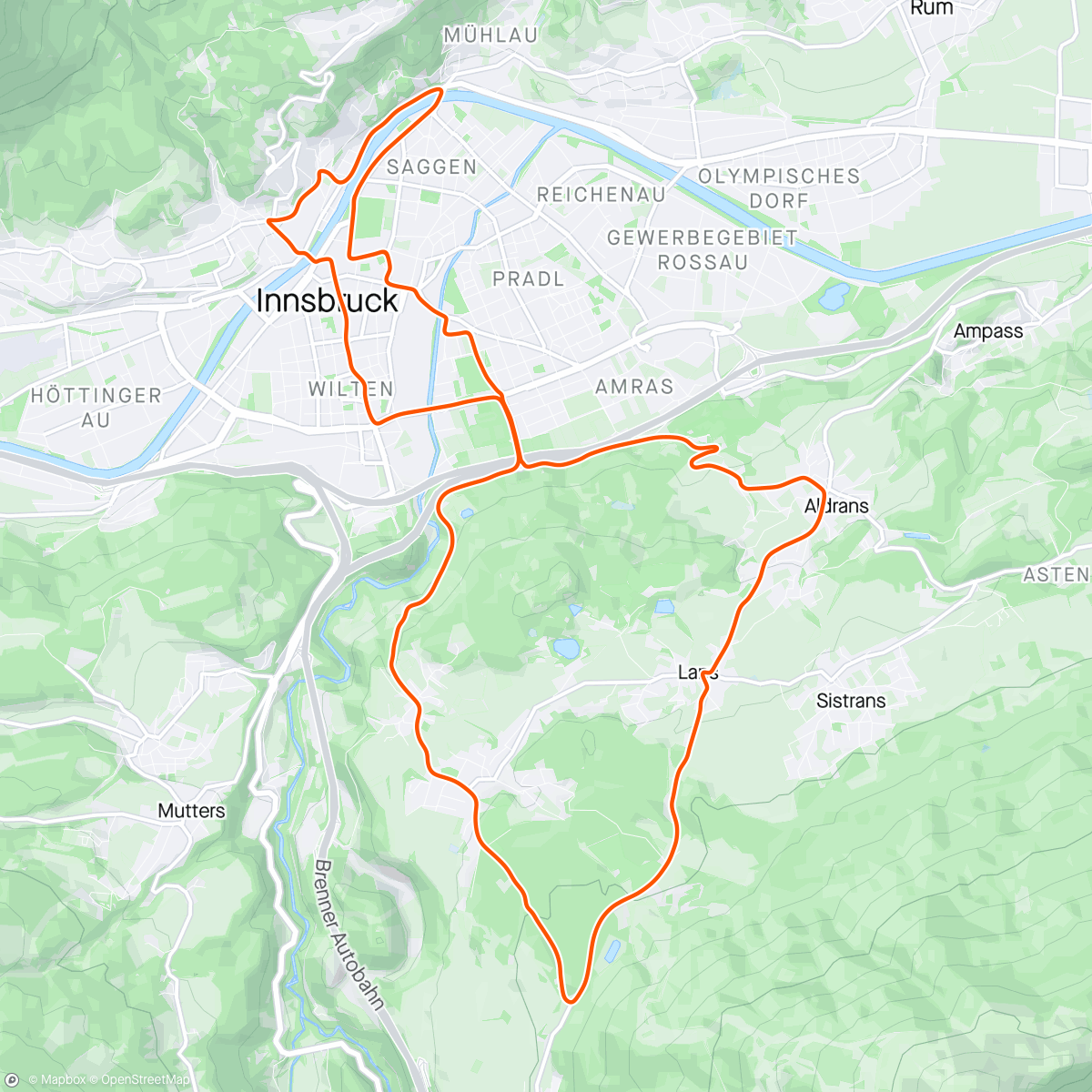 Map of the activity, Zwift - 90min Riders Choice in Innsbruck