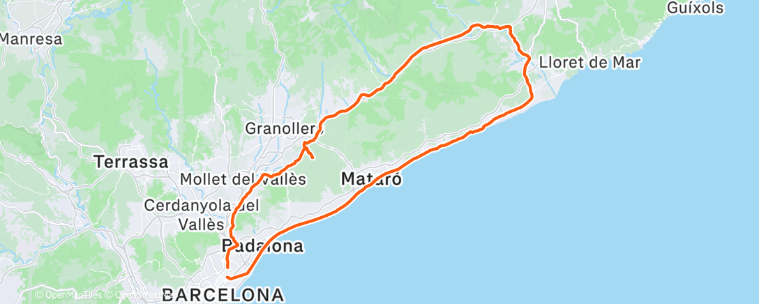 Карта физической активности (Morning Ride)