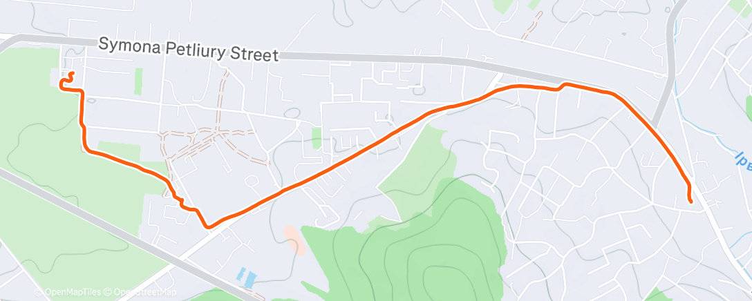 Mapa da atividade, Утренний велозаезд