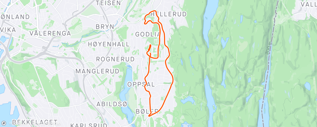 Map of the activity, Smøre støle legger