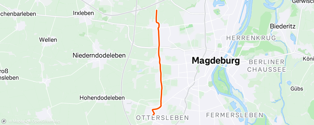 Map of the activity, Fahrt am Nachmittag