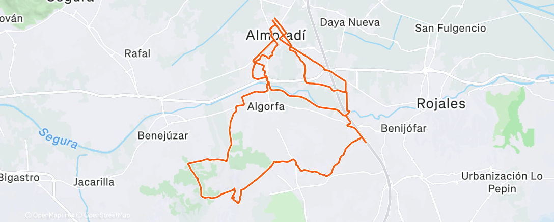 Map of the activity, #AulaCiclista Heredades + BTT ⛰️