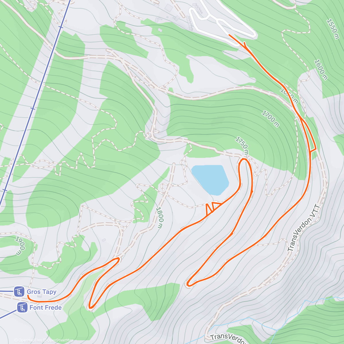 Map of the activity, Randonnée le matin