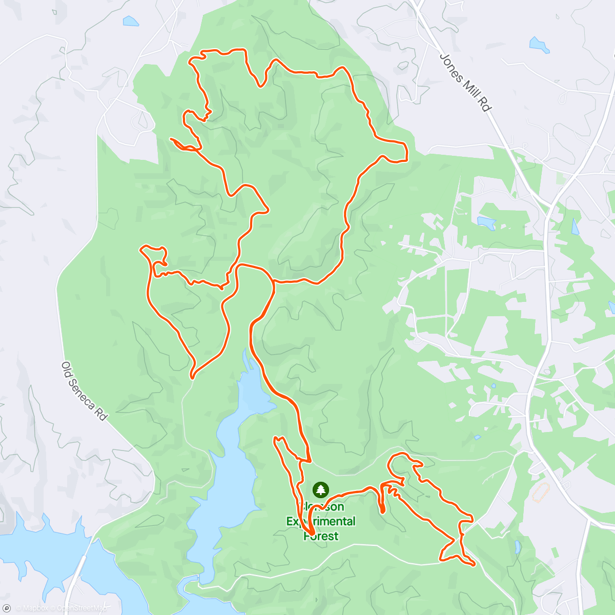 Map of the activity, Issaqueena Rapids Ride (88/88)