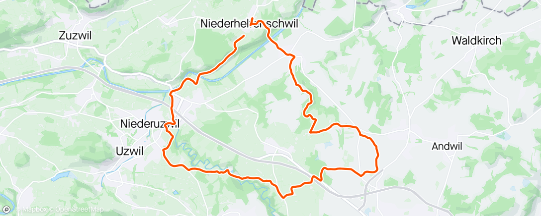 Map of the activity, Sunny mtb round 🥰😄